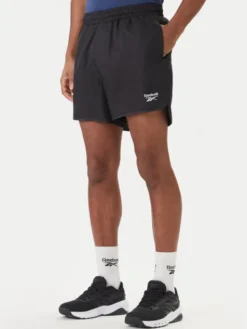 Reebok Szorty sportowe Best RK25557CCM Czarny Regular Fit