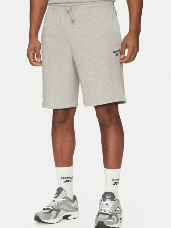 Reebok Szorty sportowe 100221793 Szary Regular Fit