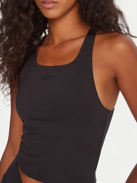 Reebok Top RK25188CCW Czarny Slim Fit