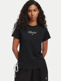 Reebok T-Shirt Anka RK25697CCW Czarny Regular Fit