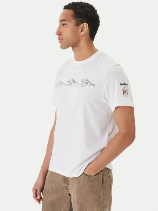 Reebok T-Shirt Harley RK25569CCM Biały Regular Fit