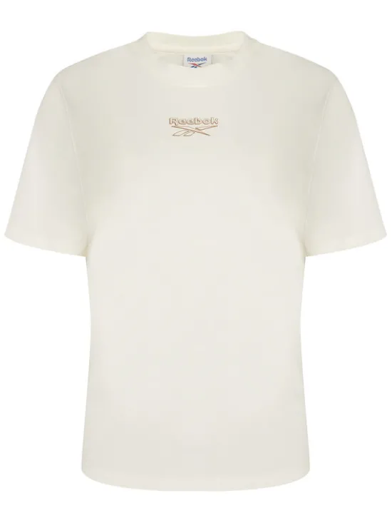 Reebok T-Shirt Nikolina RK25708CCW Kremowy Regular Fit
