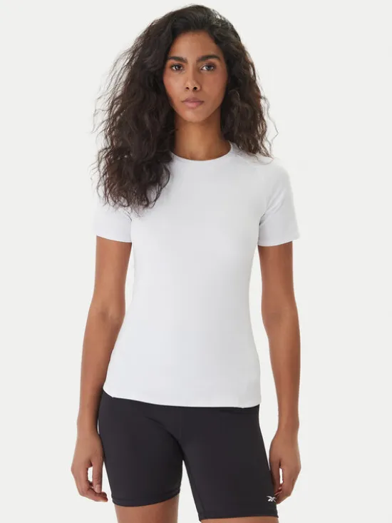 Reebok T-Shirt Reebok x Ewa Chodakowska RK25613CCW Biały Slim Fit