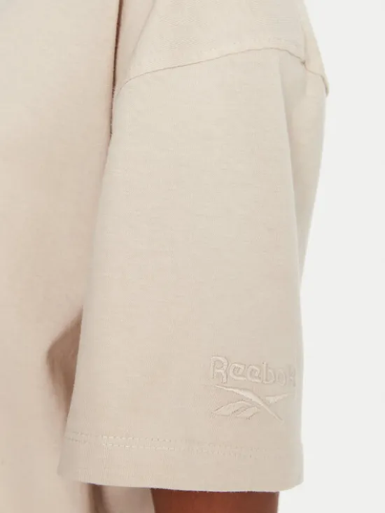 Reebok T-Shirt RK25315CCW Beżowy Regular Fit