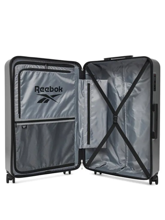 Reebok Walizka duża RBK-WAL-003-07-CCC-L Srebrny