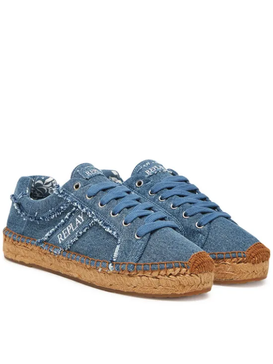 REPLAY Espadryle GWF22 .000.C0088T Niebieski