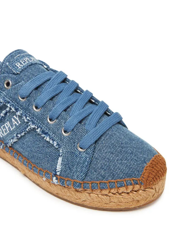 REPLAY Espadryle GWF22 .000.C0088T Niebieski