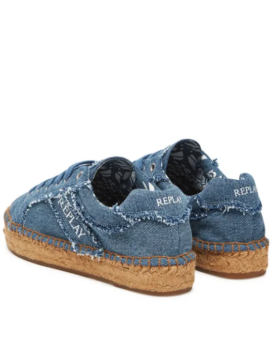 REPLAY Espadryle GWF22 .000.C0088T Niebieski