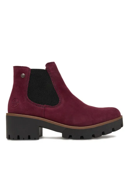 Rieker Botki CEO-79265-30 Bordowy