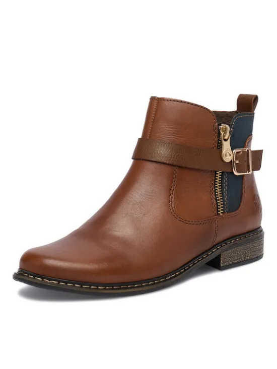 Rieker Botki CEO-Z4959-22 Beżowy jasny