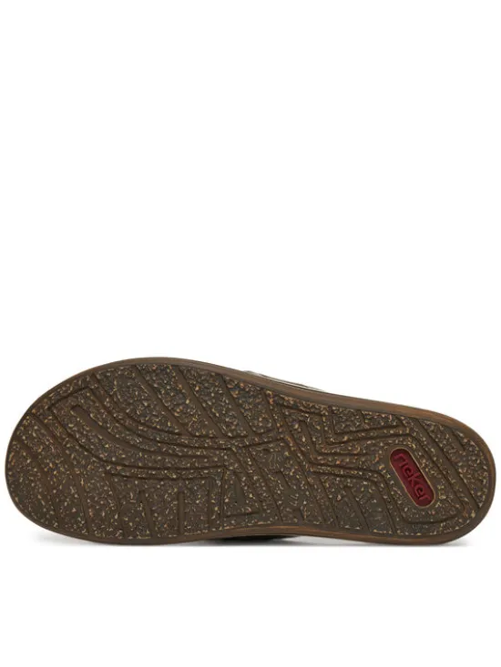 Rieker Japonki CEO-21095-42 Beżowy ciemny