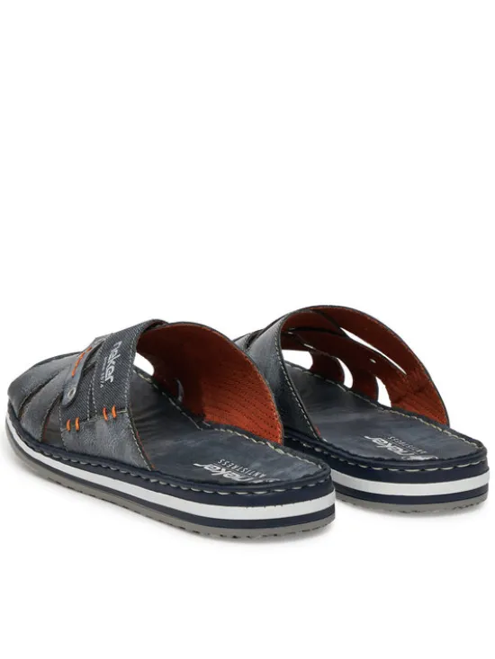 Rieker Klapki 21599-14 Granatowy