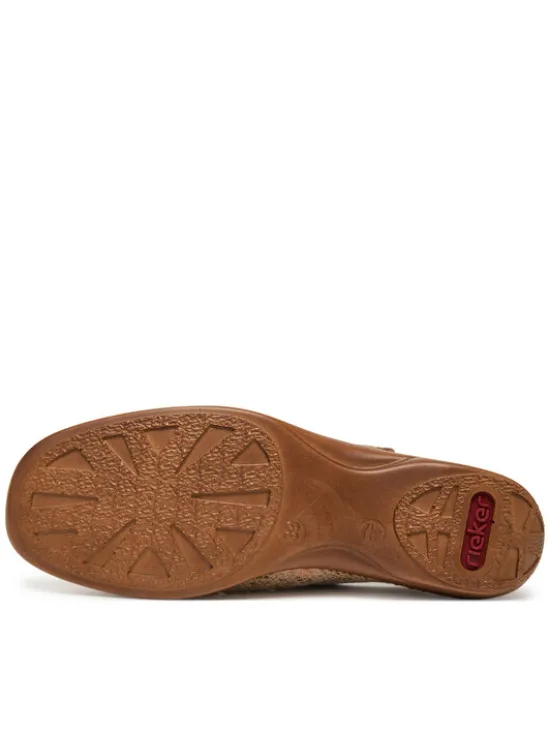 Rieker Półbuty 41399-92 Beżowy