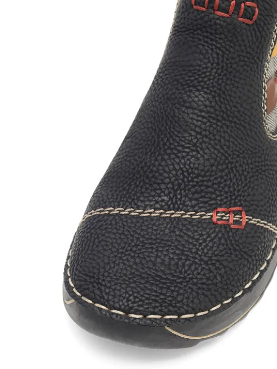 Rieker Półbuty 51592-00 Czarny