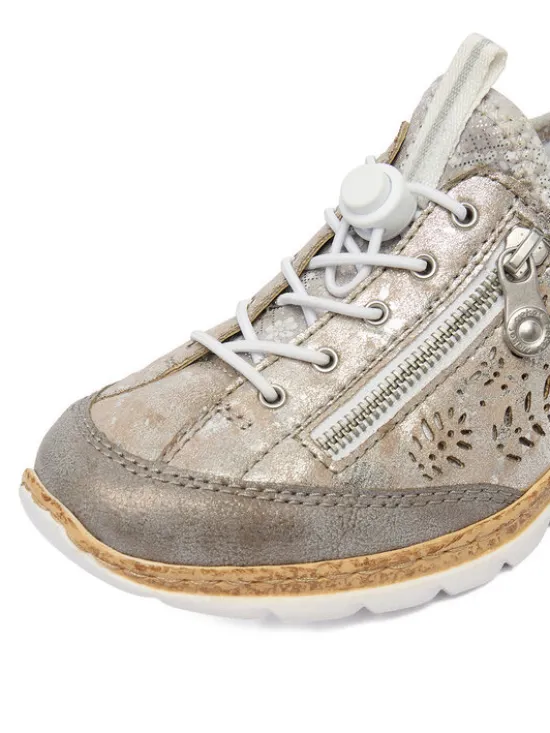 Rieker Półbuty N42K6-40 Szary