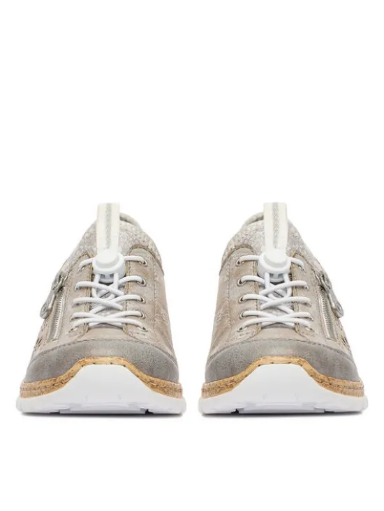 Rieker Półbuty N42K6-40 Szary