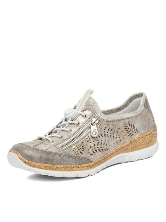 Rieker Półbuty N42K6-40 Szary