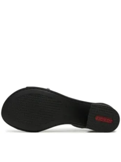 Rieker Sandały 64654-00 Czarny