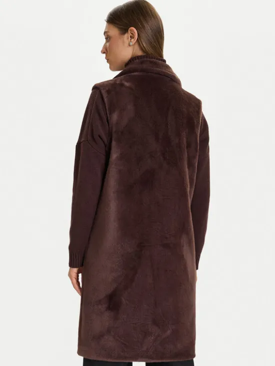 Rinascimento Bezrękawnik CFC0122206003 Brązowy Regular Fit