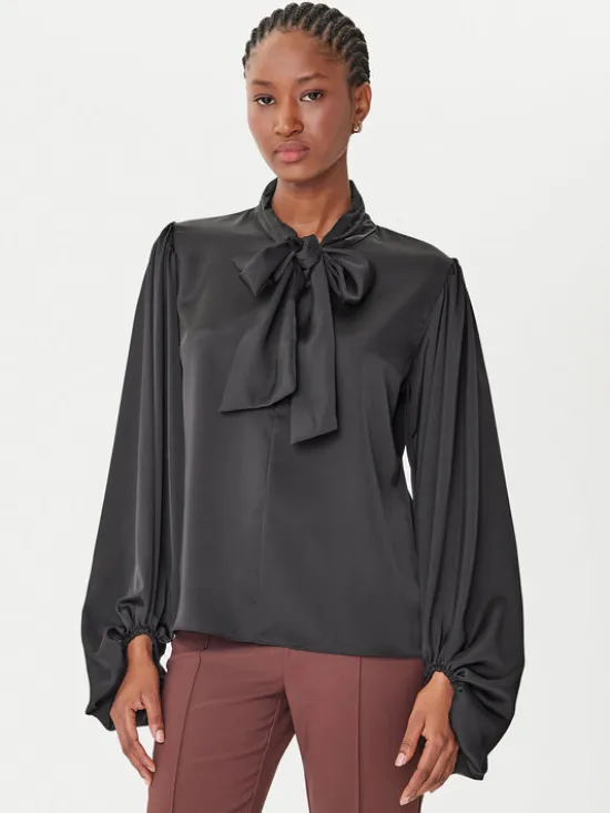 Rinascimento Bluzka CFC0126202003 Czarny Loose Fit