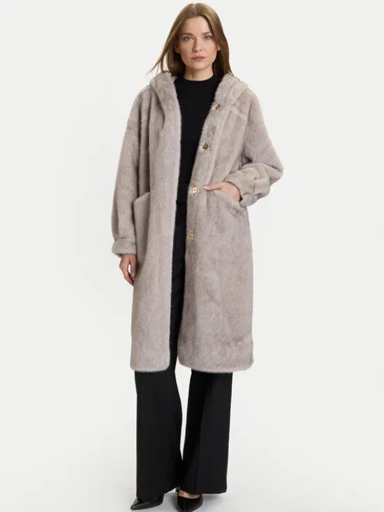 Rinascimento Futro CFC0122225003 Szary Regular Fit