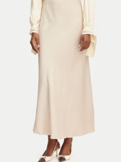 Rinascimento Spódnica maxi CFC0128467003 Beżowy Regular Fit
