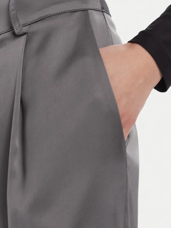 Rinascimento Spodnie palazzo CFC0124993003 Szary Wide Leg