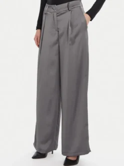 Rinascimento Spodnie palazzo CFC0124993003 Szary Wide Leg
