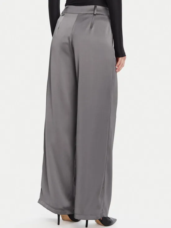 Rinascimento Spodnie palazzo CFC0124993003 Szary Wide Leg