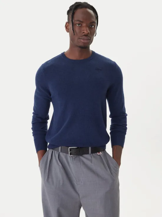 Robe di Kappa Sweter Lamb Bimberke 670477X Granatowy Regular Fit