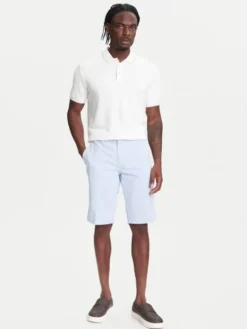 Robe di Kappa Szorty materiałowe Oris 600BTI0 Błękitny Slim Fit