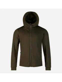 Rossignol Bluza techniczna Mid Layer Stretch Hoodie Zielony ciemny Regular Fit