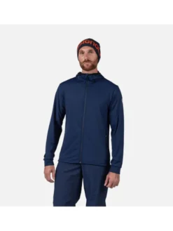 Rossignol Bluza techniczna Mid Layer Stretch Jkt Granatowy Regular Fit