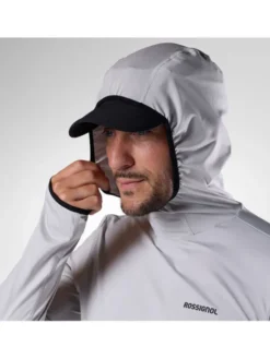 Rossignol Bluza techniczna Westweg Sun Hoodie Szary jasny Regular Fit