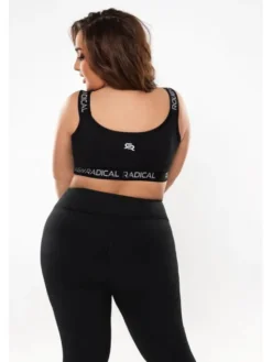 ROUGH RADICAL Biustonosz sportowy SPORTS BRA SPORTING + Czarny