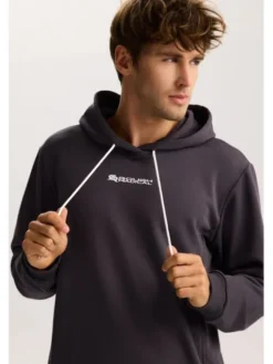 ROUGH RADICAL Bluza COTTON ACTIVE HOODIE MEN Szary Regular Fit