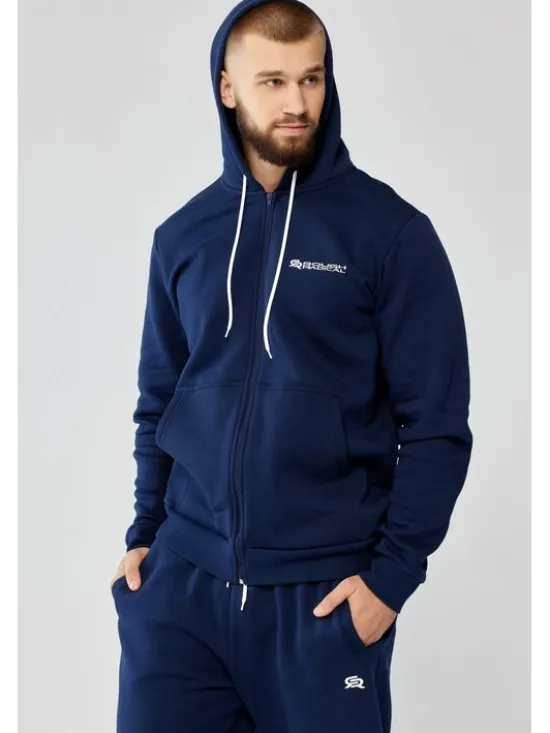 ROUGH RADICAL Bluza TRACK HOODIE ZIP Granatowy Oversize