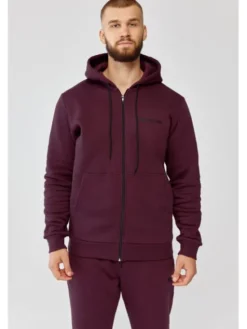 ROUGH RADICAL Bluza TRACK HOODIE ZIP Bordowy Oversize