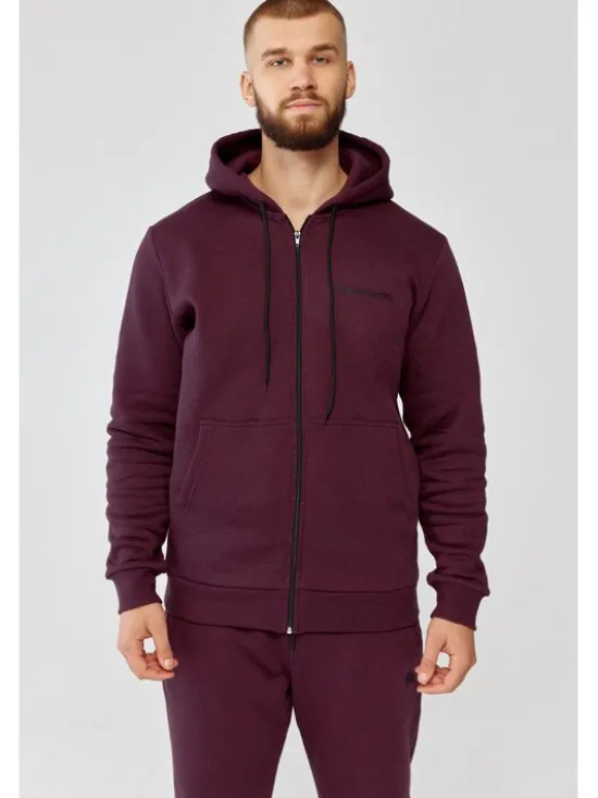 ROUGH RADICAL Bluza TRACK HOODIE ZIP Bordowy Oversize