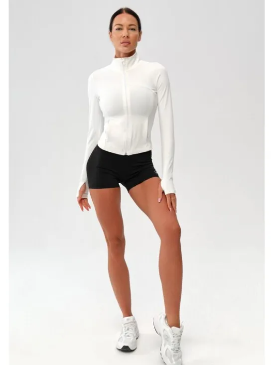 ROUGH RADICAL Bluza ZOYA ZIP Biały Slim Fit