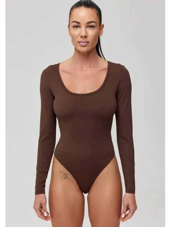 ROUGH RADICAL Body ZOYA FIT LS Brązowy Slim Fit