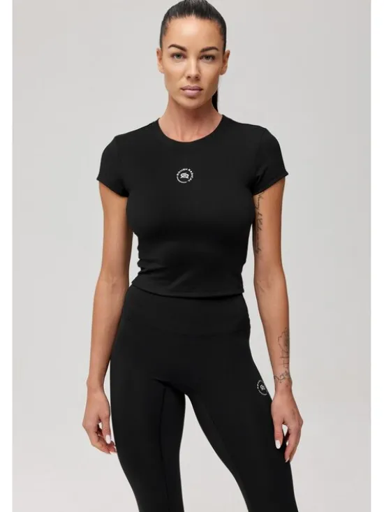 ROUGH RADICAL Koszulka techniczna ZOYA CLASSIC Czarny Slim Fit