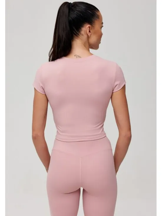 ROUGH RADICAL Koszulka techniczna ZOYA CLASSIC Różowy Slim Fit