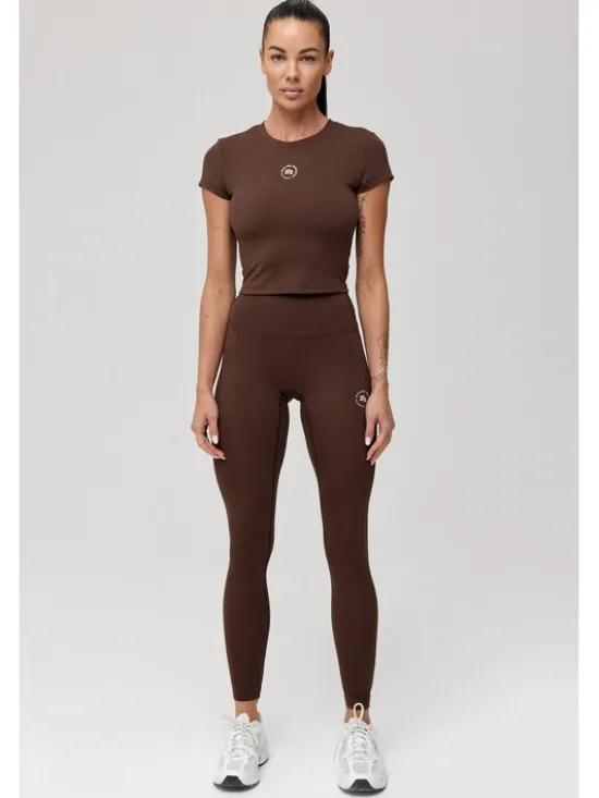 ROUGH RADICAL Koszulka techniczna ZOYA CLASSIC Brązowy Slim Fit
