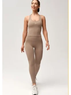 ROUGH RADICAL Koszulka techniczna ZOYA Brązowy Slim Fit