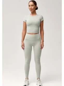 ROUGH RADICAL Koszulka techniczna ZOYA CLASSIC Zielony jasny Slim Fit