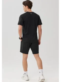ROUGH RADICAL Koszulka techniczna PROOF TEE Czarny Reglan Fit
