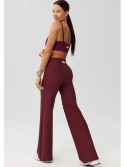 ROUGH RADICAL Legginsy AVEN LONG Bordowy Slim Fit