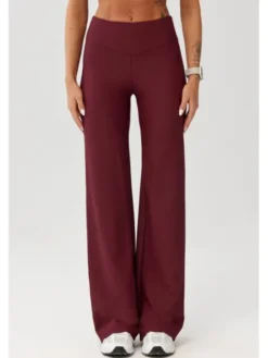ROUGH RADICAL Legginsy AVEN LONG Bordowy Slim Fit