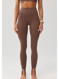 ROUGH RADICAL Legginsy LIVI LONG Brązowy Slim Fit